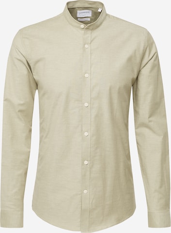 Lindbergh Button Up Shirt 'Oxford' in Green: front