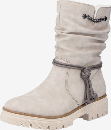 Rieker Snow Boots in Beige: front