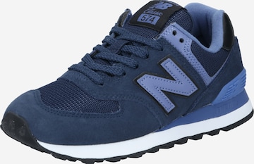 Sneaker bassa di new balance in blu: frontale