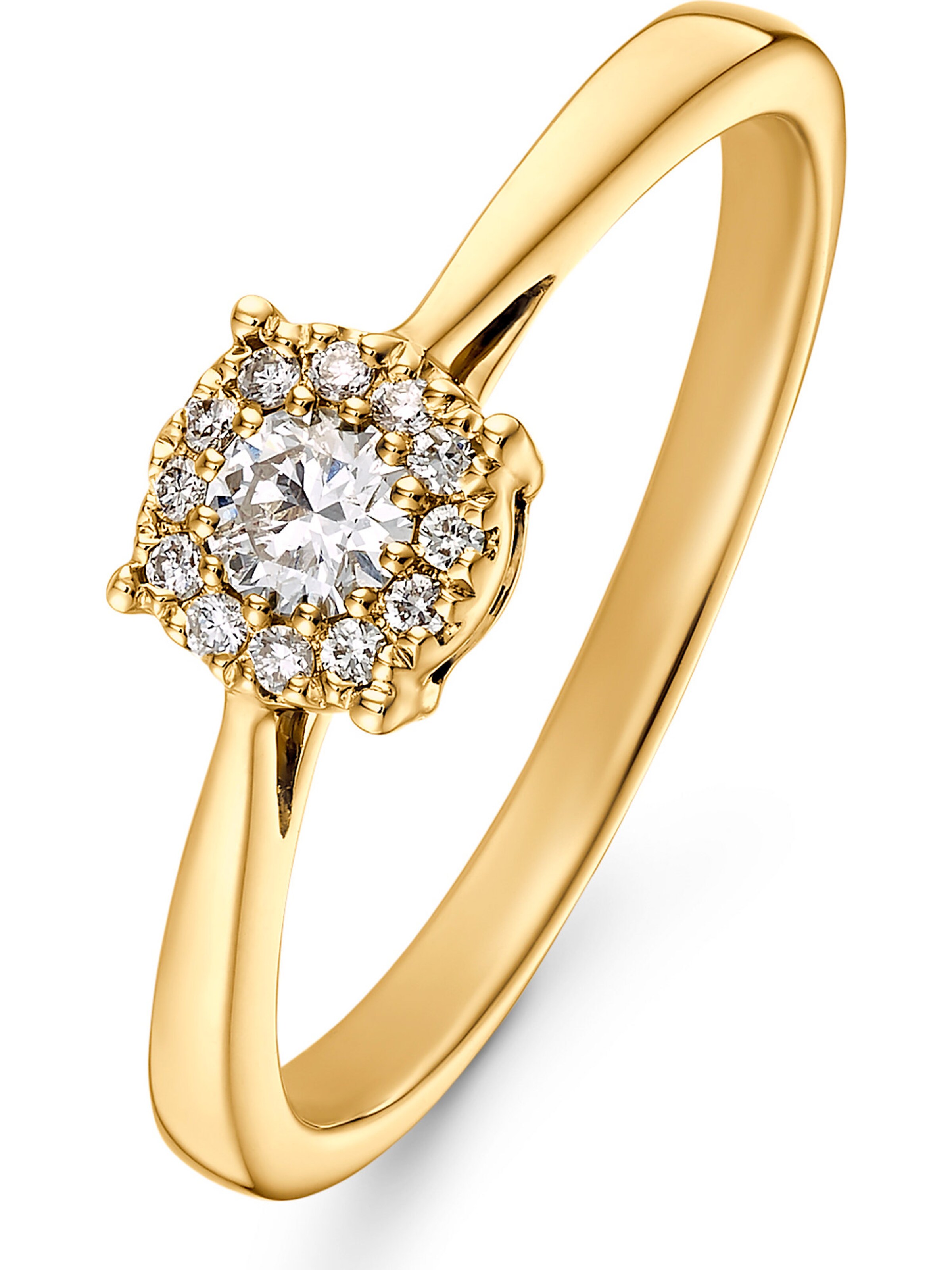 CHRIST Ring in Gold: Vorderseite