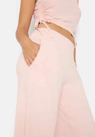 Wide leg Pantaloni di LSCN by LASCANA in rosa