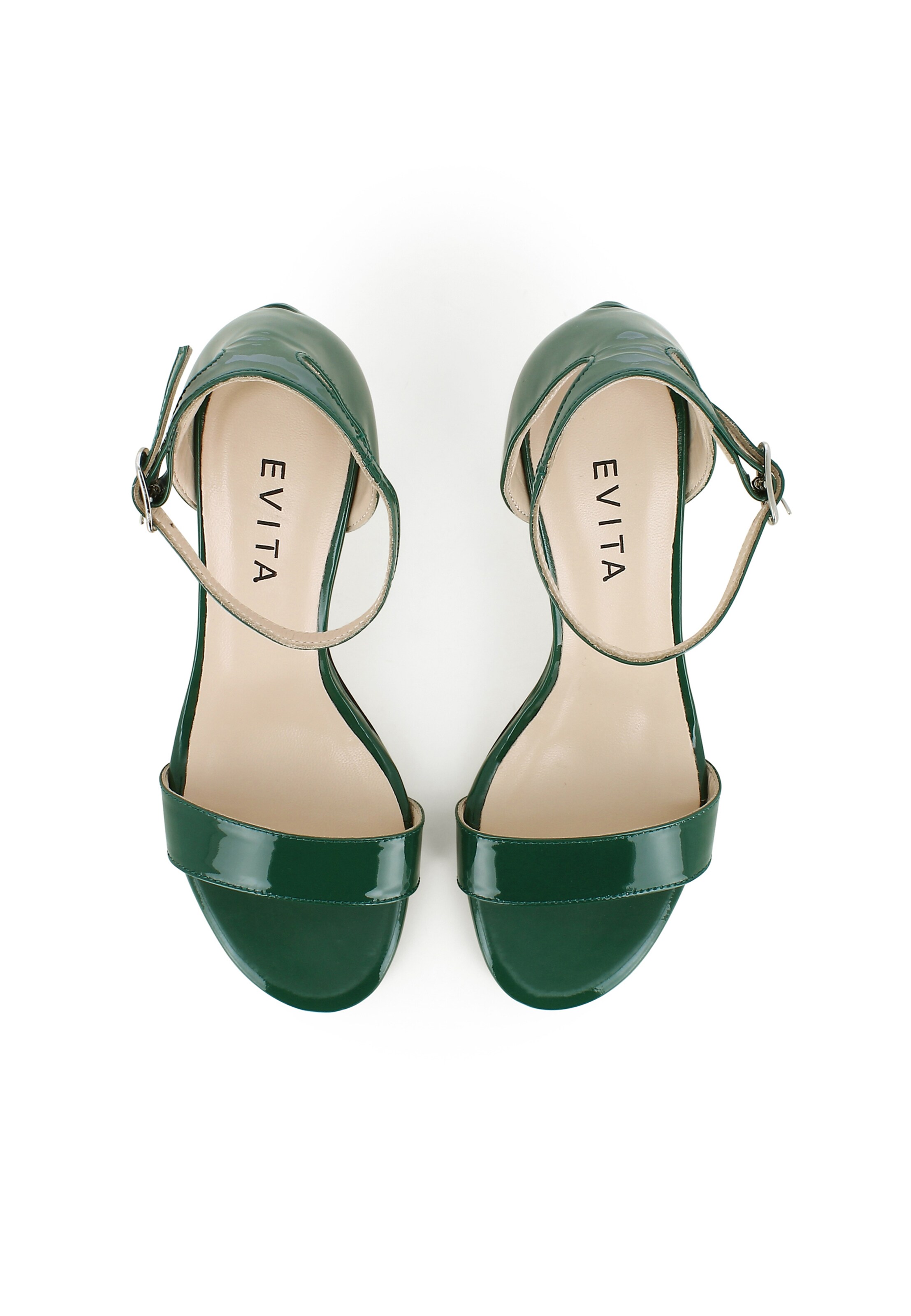 EVITA Sandalen met riem 'VERONICA' in Groen