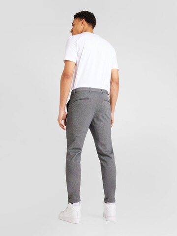 Lindbergh - Slimfit Calças chino 'Superflex' em cinzento