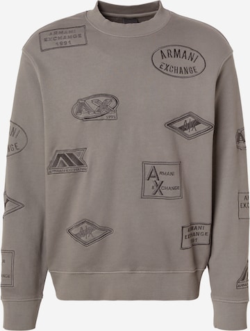 ARMANI EXCHANGE Sweatshirt in Grijs: voorkant