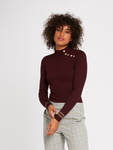 Morgan Sweater '192-MAVAO.N' in Red: front
