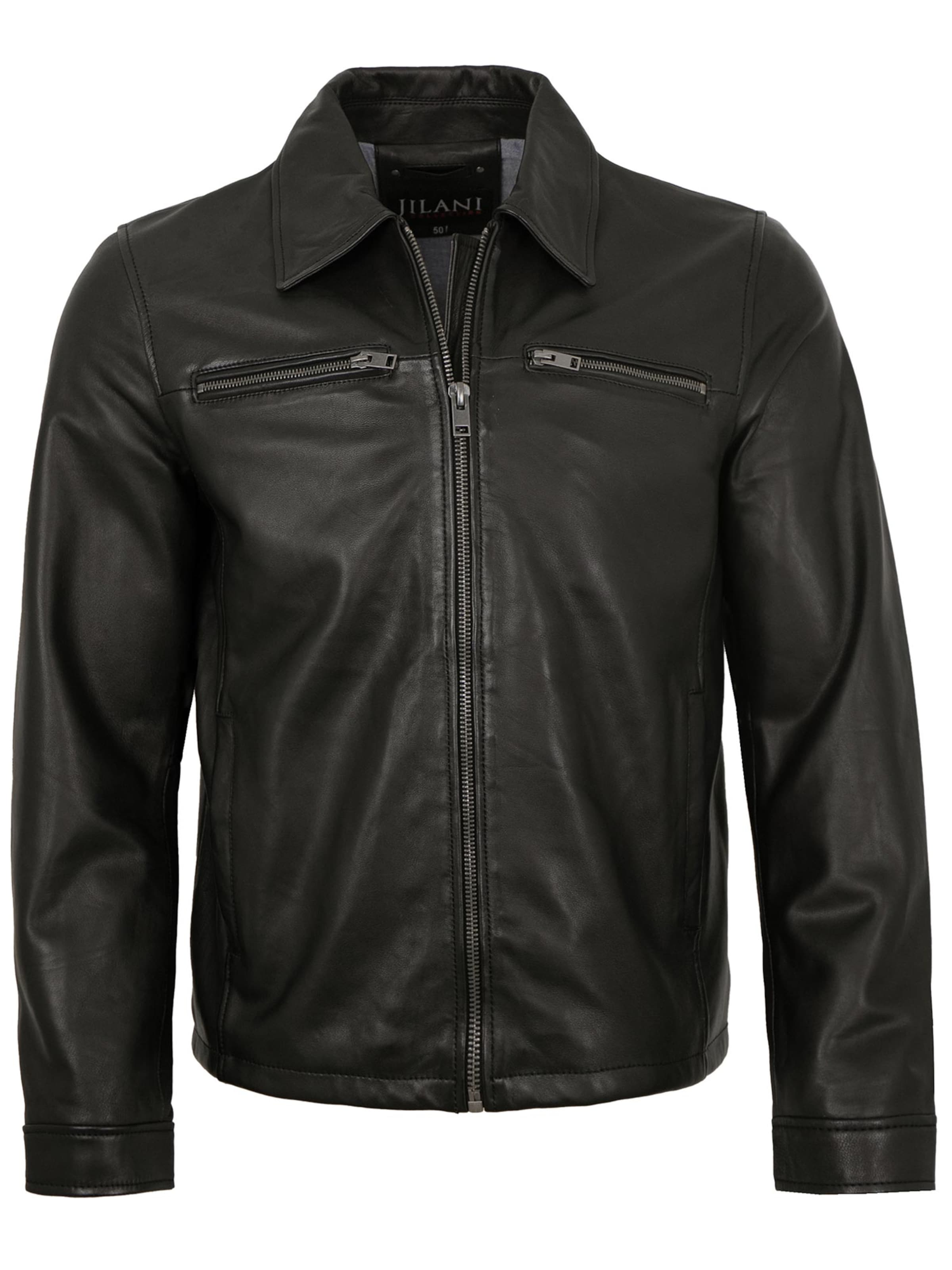 Jilani Übergangsjacke 'Leon'‌‌‌‌‌ in Schwarz: Vorderseite