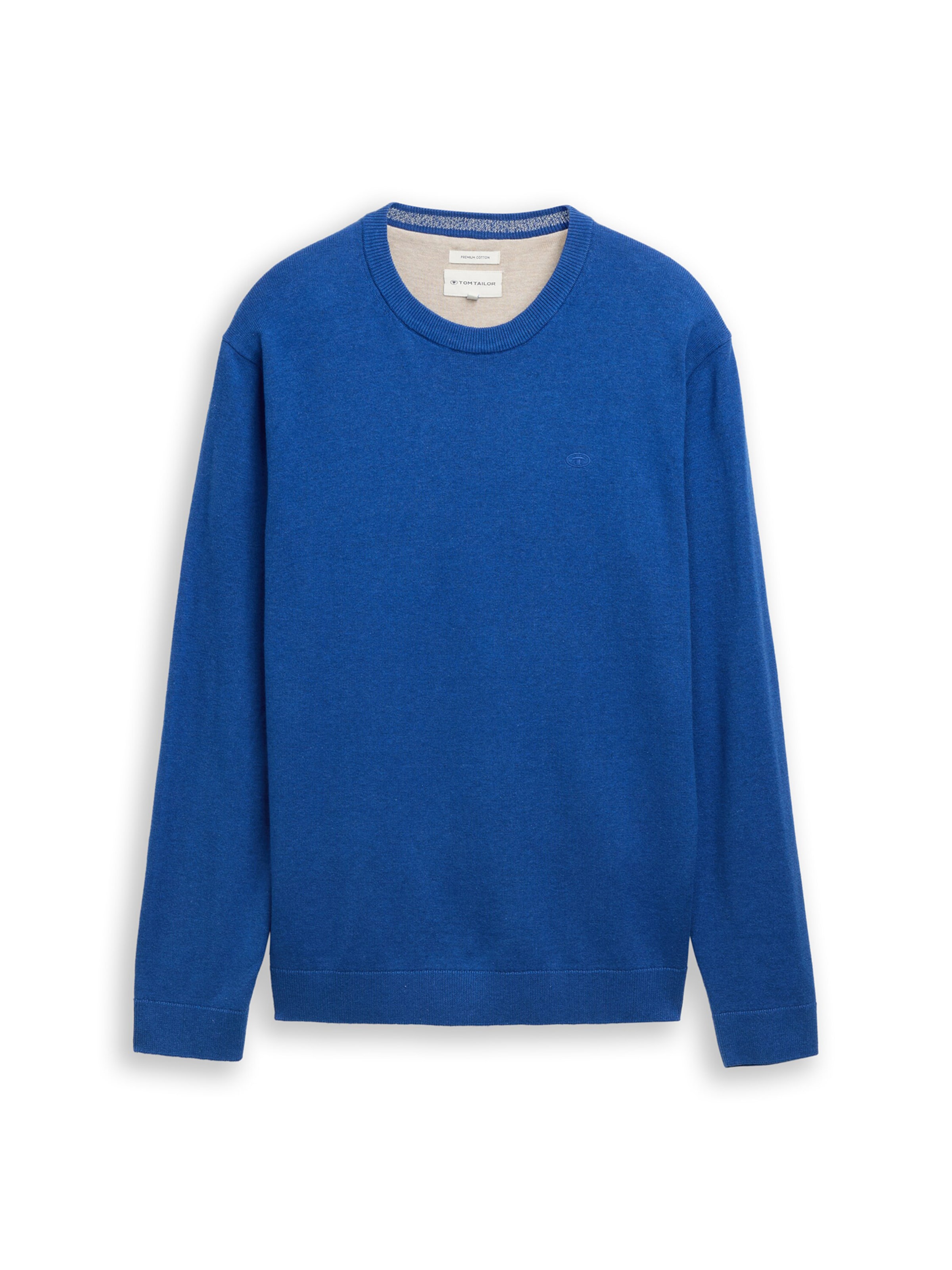 TOM TAILOR Pulover | modra barva: sprednja stran