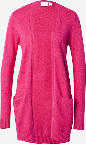 VILA Knit Cardigan 'Ril' in Pink: front