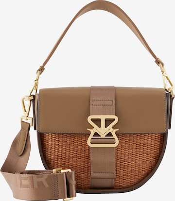 Borsa a spalla 'Zuoz Rafia Cassy' di BOGNER in marrone: frontale