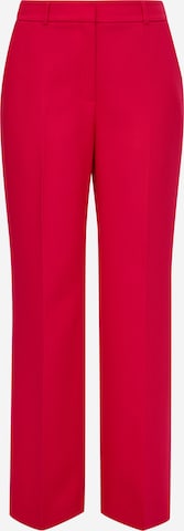 s.Oliver BLACK LABEL Wide leg Trousers with creases in Red: front
