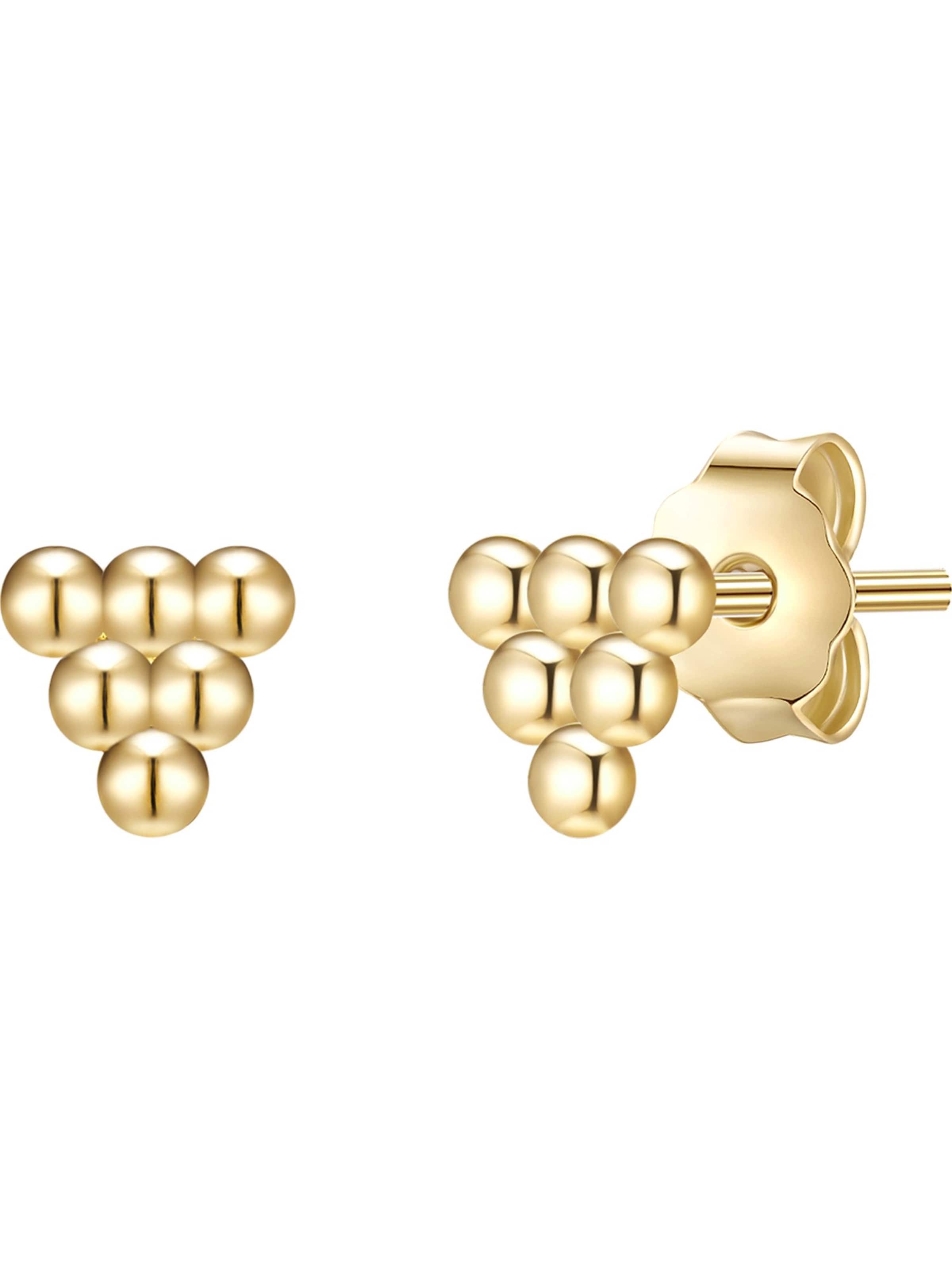 Boucles d'oreilles Glanzstücke München en or : devant