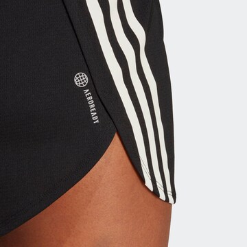 Regular Pantalon de sport 'Run Icons 3-Stripes Low Carbon' ADIDAS PERFORMANCE en noir