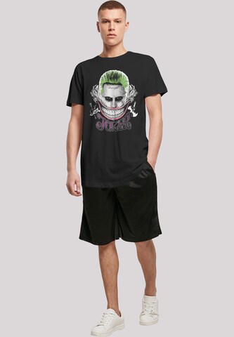 T-Shirt 'Suicide Squad Joker Coloured Smile' F4NT4STIC en noir