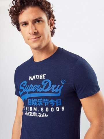 Superdry Regular Fit Shirt in Blau