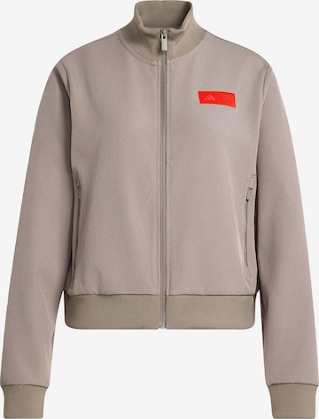 ADIDAS PERFORMANCE Athletic Jacket 'Audi Formula One Team Elevated' in Brown: front