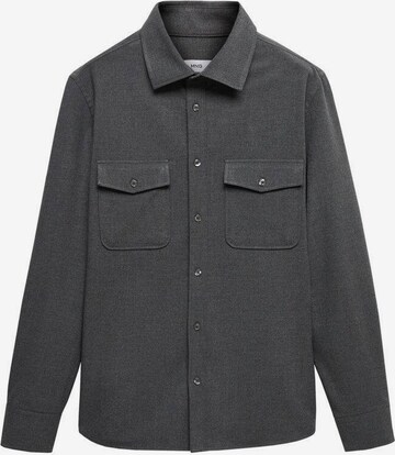 MANGO MAN Button Up Shirt 'Polan' in Grey: front