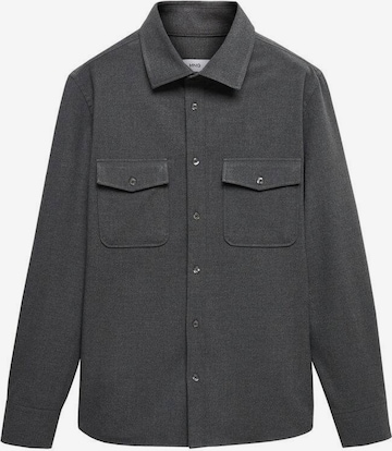 MANGO MAN Slim fit Button Up Shirt 'Polan' in Grey: front
