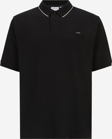 Calvin Klein Big & Tall Shirt in Black: front