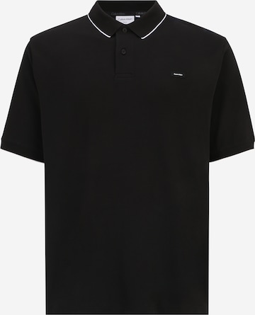 Tricou de la Calvin Klein Big & Tall pe negru: față