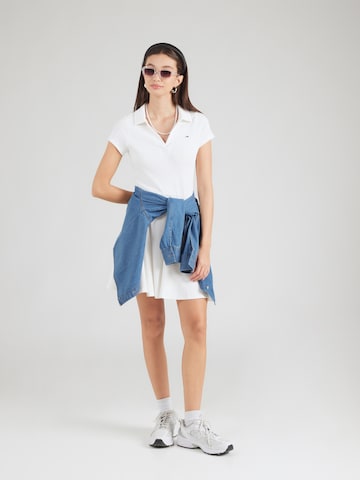 Tommy Jeans Obleka | bela barva