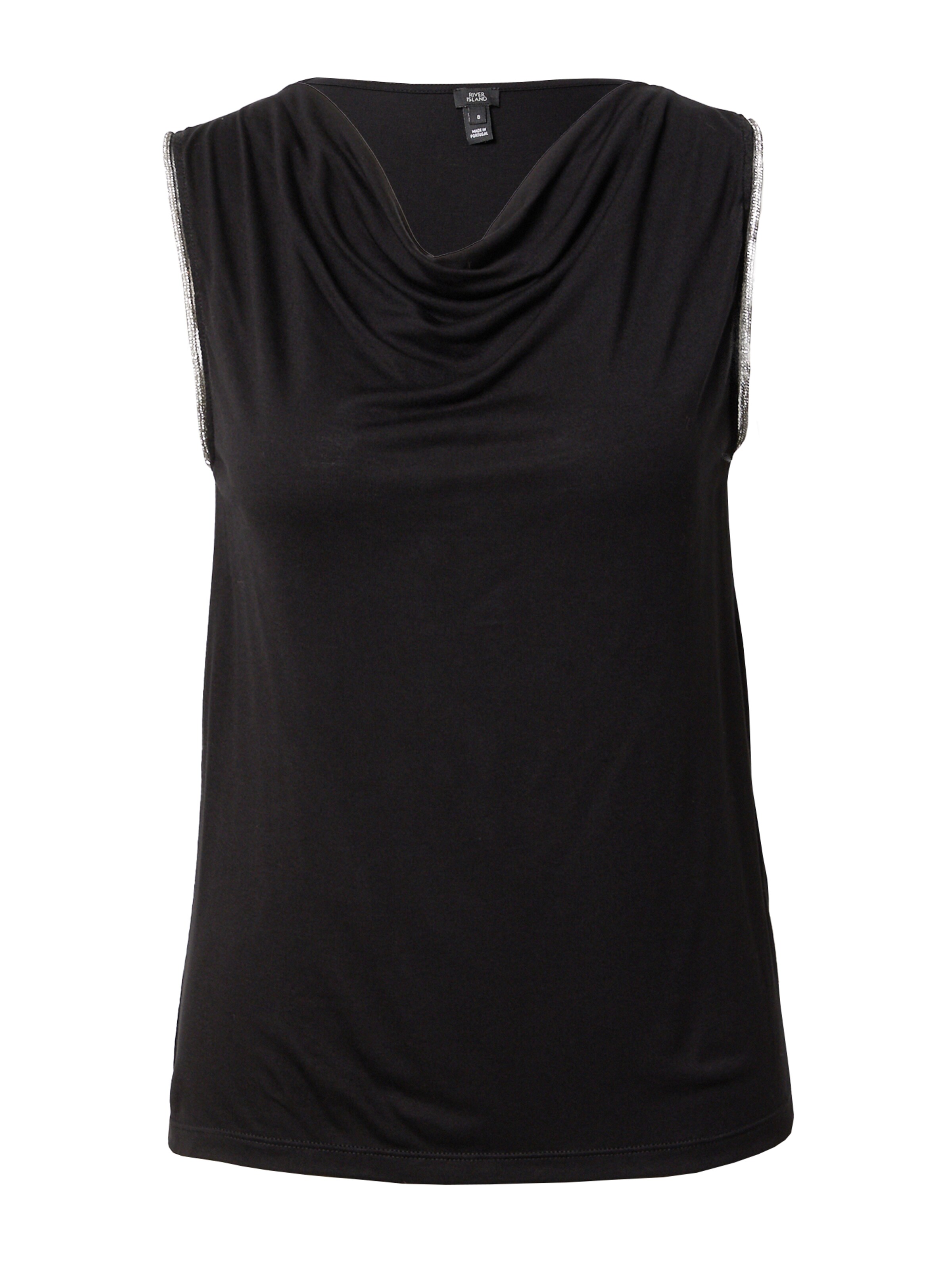 River Island Tričko - Čierna: predná strana