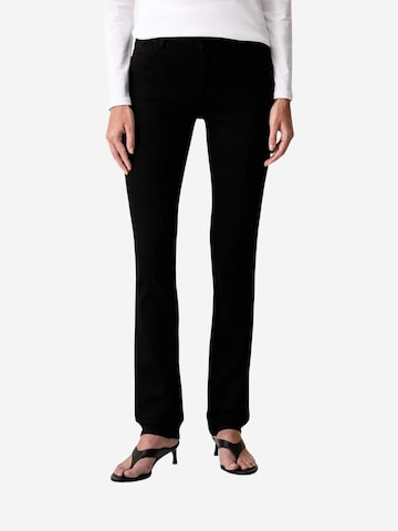 ARMANI EXCHANGE Skinny Jeans in Zwart: voorkant