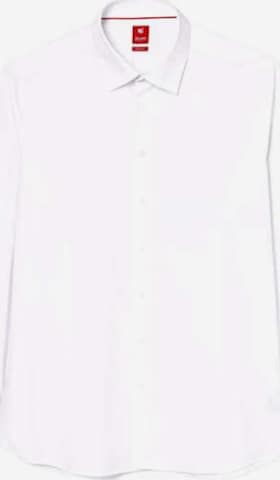 Hatico Langarm Freizeithemd in Weiß: front