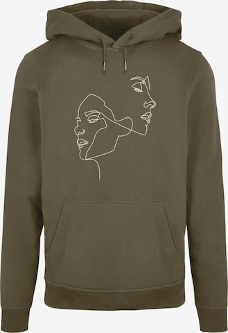 Mister Tee Sweatshirt in Green: front