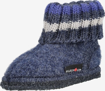 HAFLINGER Huisschoenen in Blauw: voorkant
