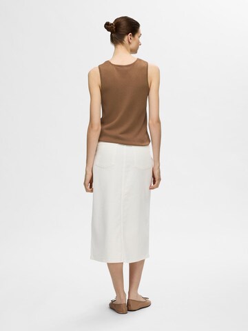 SELECTED FEMME Sticktop 'SLFMoon' i brun