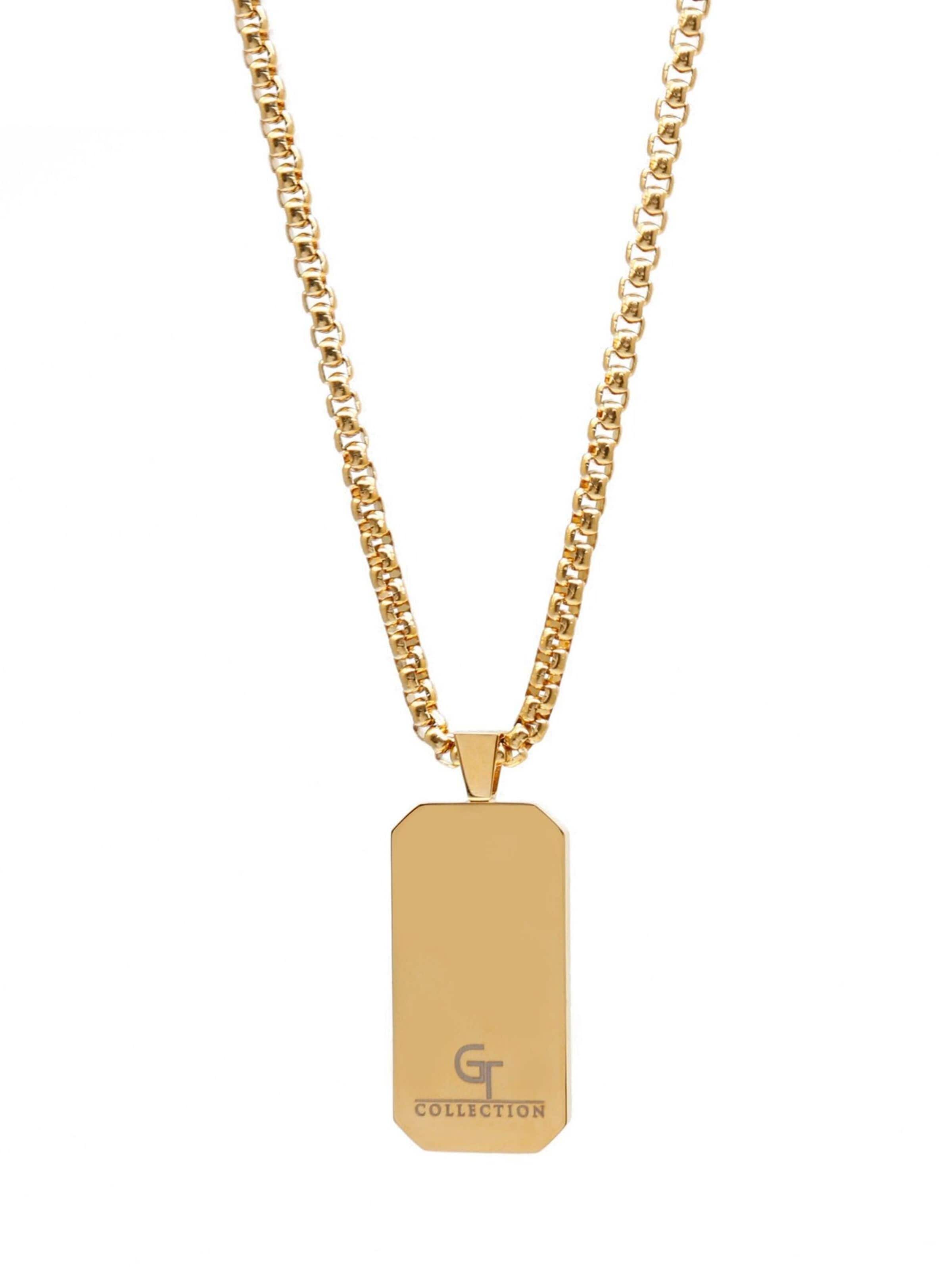 GT Collection Ketting 'Rectangle' in Blauw