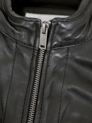 Lederjacken24 Übergangsjacke 'Jacob'‌‌‌ in Schwarz