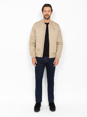 Manteau mi-saison Schott NYC en bleu : devant