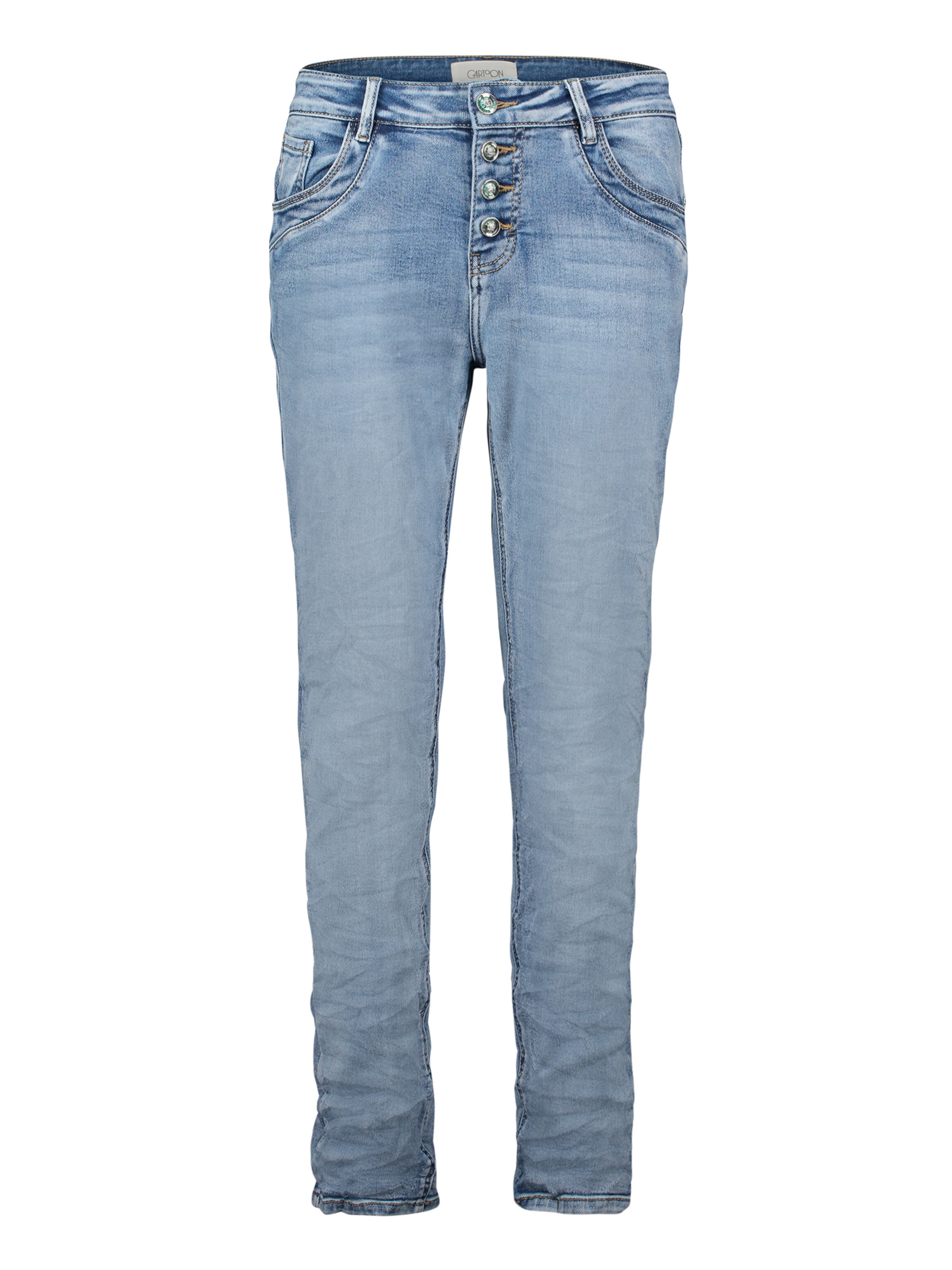 Loosefit Jean Cartoon en bleu : devant