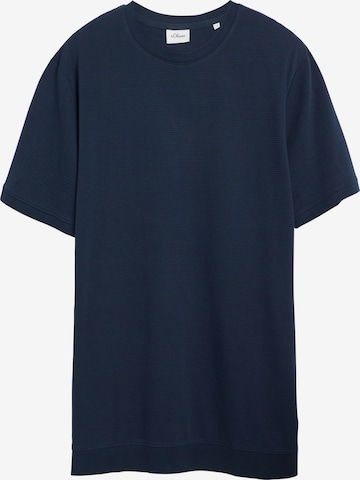 T-Shirt s.Oliver Men Tall Sizes en bleu : devant