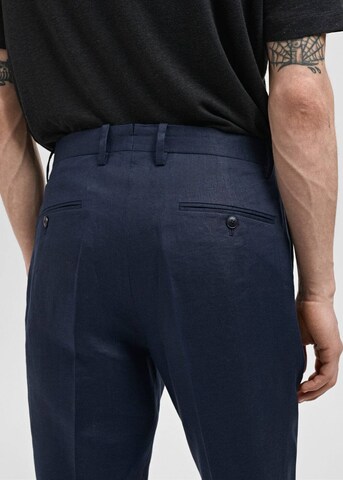 MANGO MAN Slimfit Hose 'Amalfi' in Blau