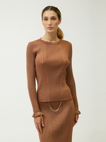 Influencer - Jersey en beige: frente