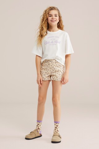 WE Fashion Свободный крой Джинсы в Бежевый