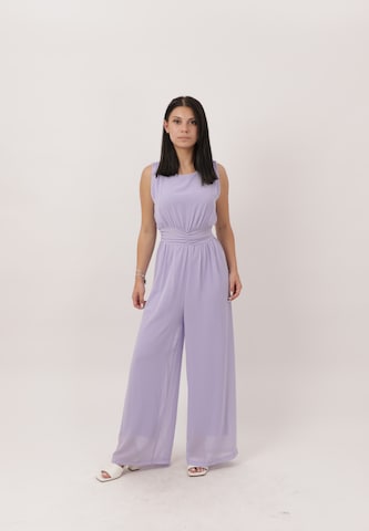 Elara Jumpsuit in Purple: front