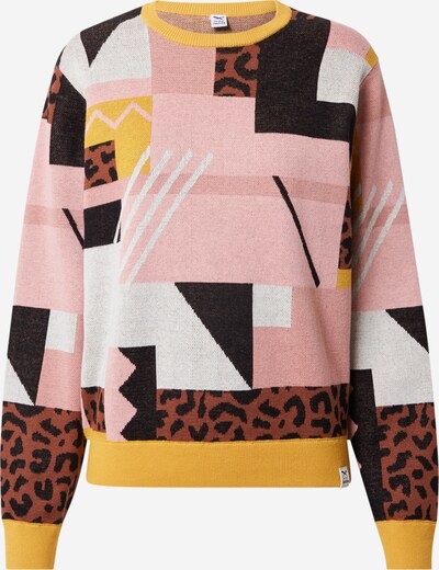 Iriedaily Pullover in dunkelbraun / rosa / altrosa / schwarz / weiß, Produktansicht