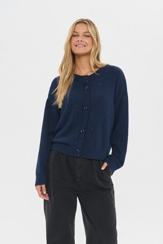 SAINT TROPEZ Knit cardigan ' NovaSZ' in Blue: front