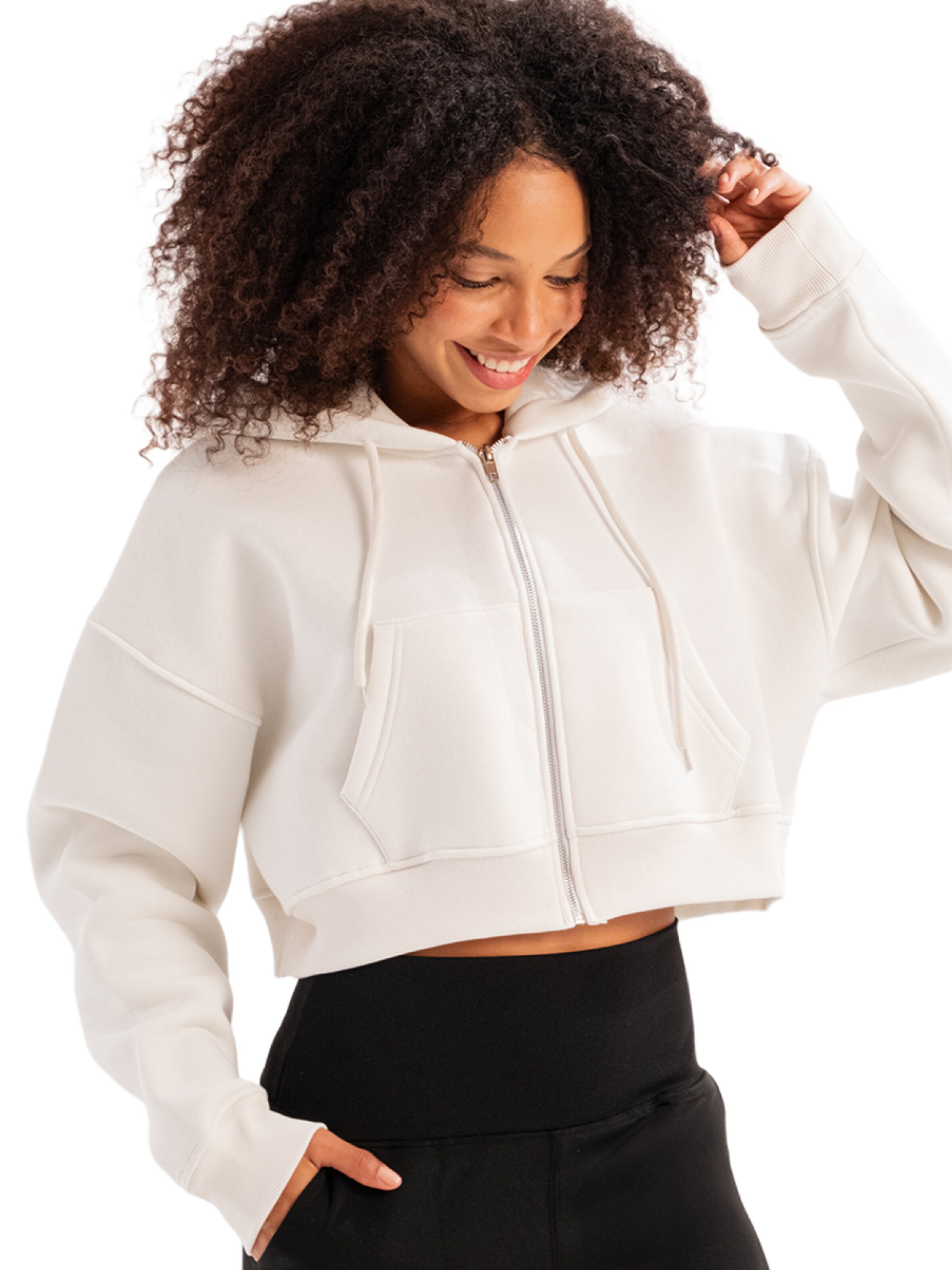 Justever Sweatjacke in Beige