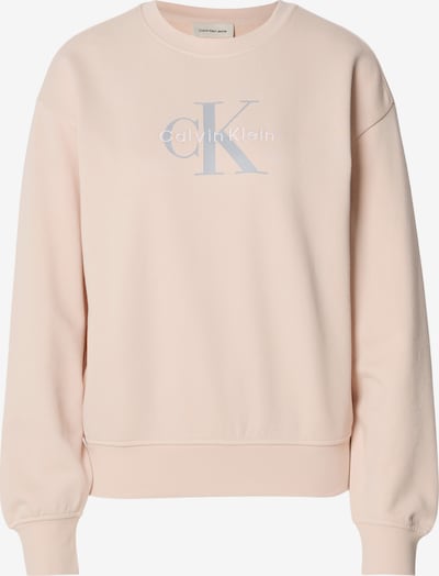 Calvin Klein Jeans Sweater majica u siva / breskva / bijela, Pregled proizvoda