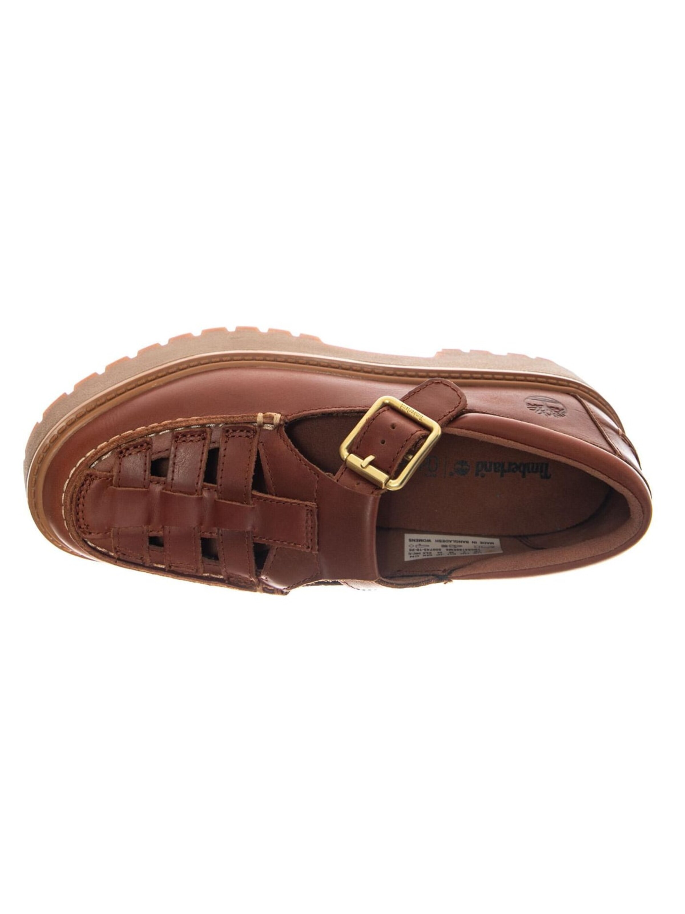 Mocassino 'tst Buckle Shoe Rust Full Grain' di TIMBERLAND in rosso