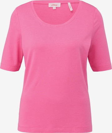 s.Oliver Shirt in Roze: voorkant