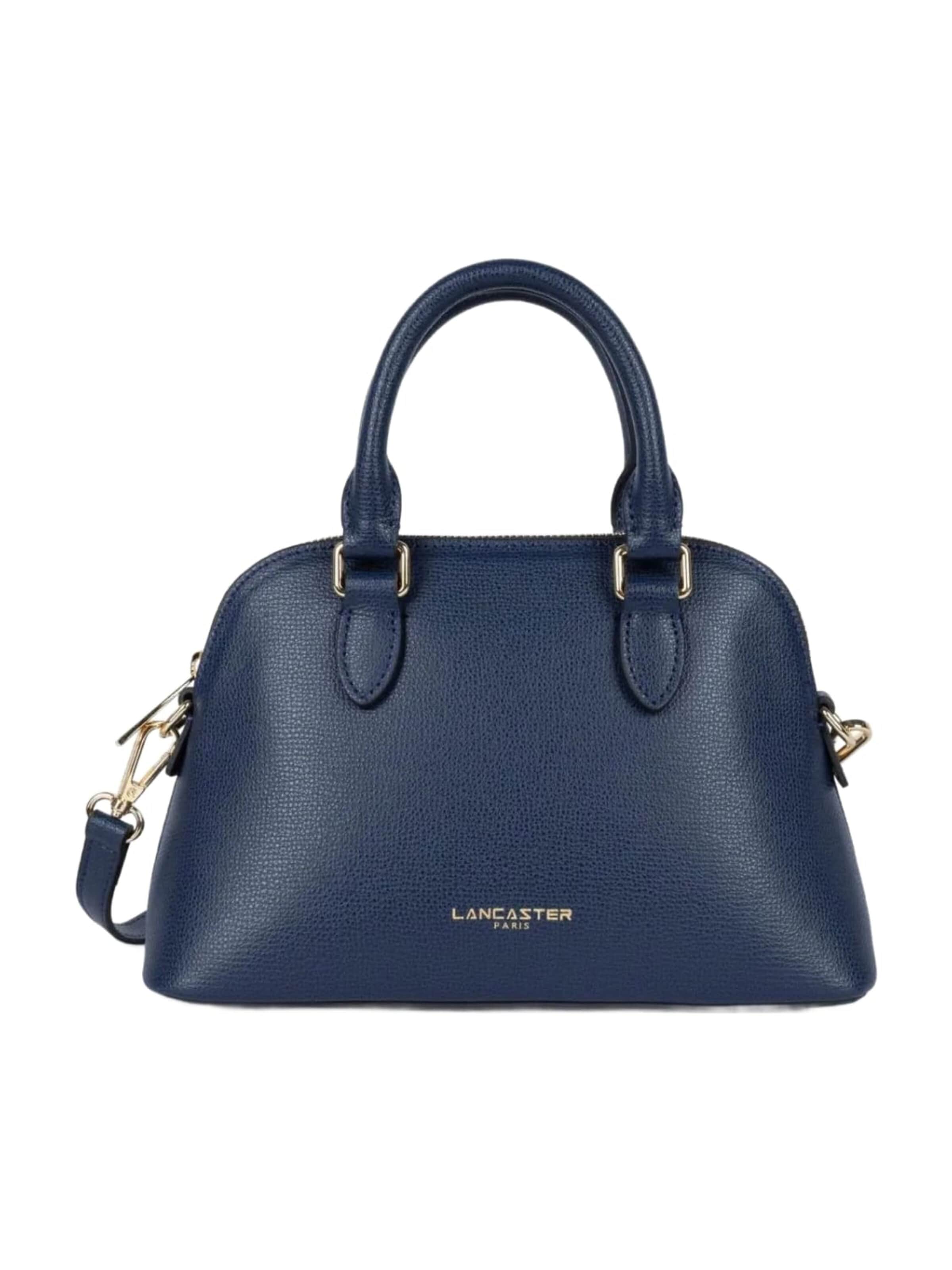 LANCASTER Paris Handbag 'Sac Demi-lune Sierra M Bleu Foncé' in Blue: front