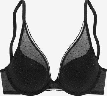 s.Oliver Triangle Bra in Black: front