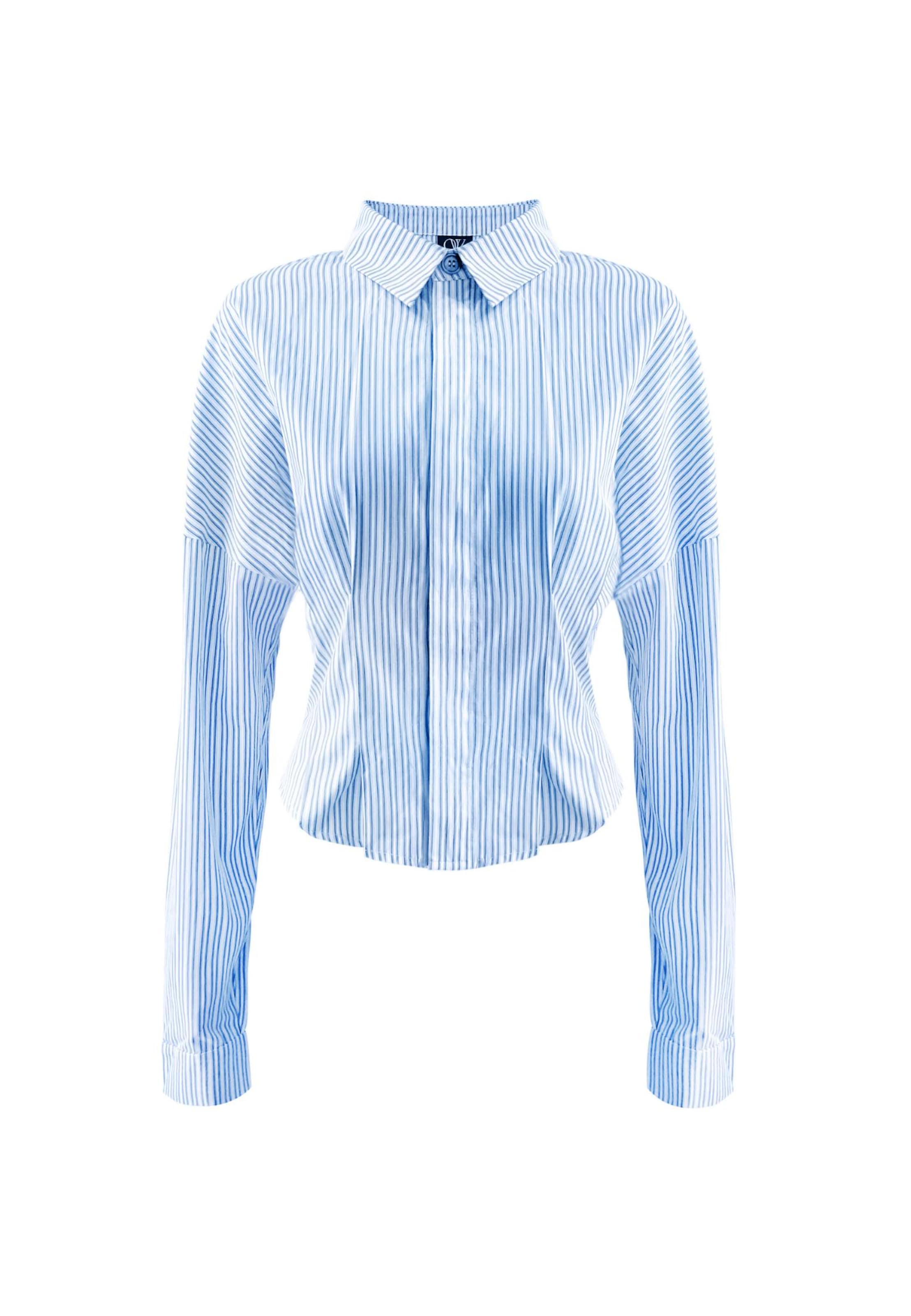 OW Collection Bluse 'Eliza' in Blau: Vorderseite