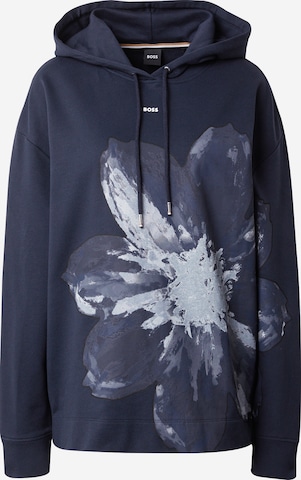 BOSS Black Sweatshirt 'Elphala' in Blue: front