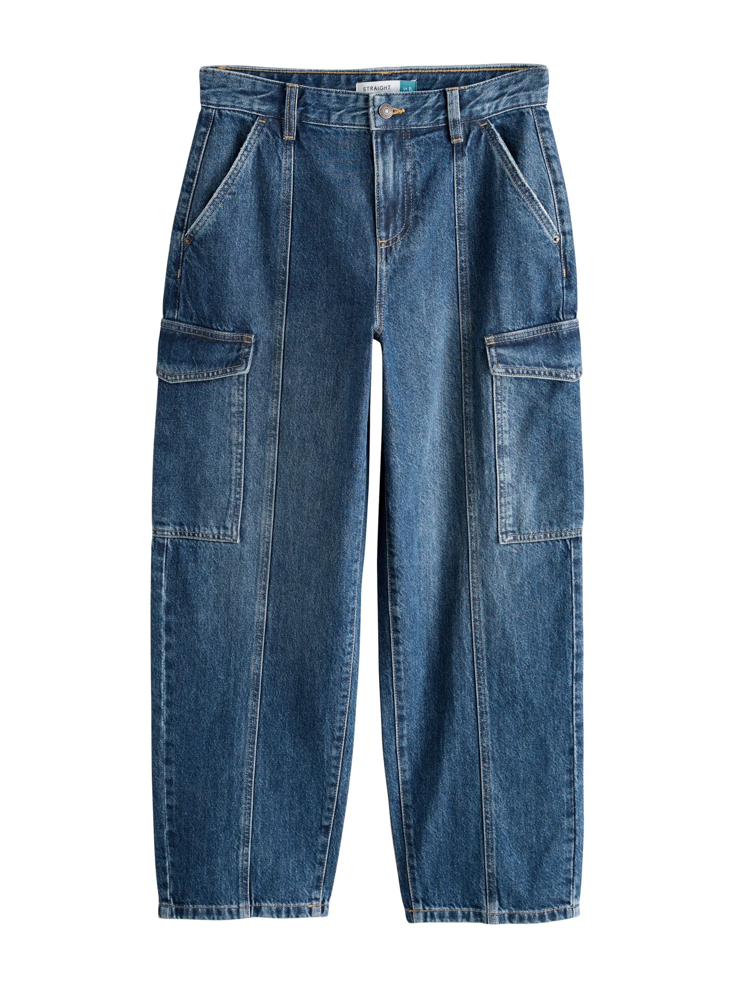 Next tavaline Teksapüksid, värv sinine: eest vaates